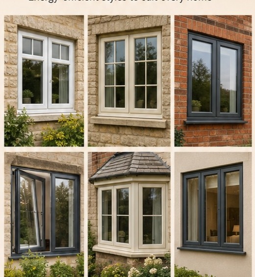 Selection of window styles and colours
